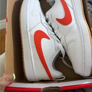 Nike Court Borough Low 2 White and Orange